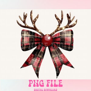 Kokette Weihnachten png, Kokette Bogen Png, Weihnachtssublimation, Trending png, Retro Feiertage png, Feiertagsstimmung png, Girly Weihnachten