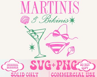 Estate Png Cocktail png Estetica png Viaggio per ragazze png Estate png Vibrazioni da spiaggia png Modalità vacanza Png Martini Addio al nubilato png Design di magliette alla moda