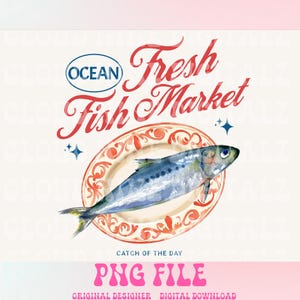 Fish Market,Fisherman Aesthetic,Fisherman core,Fisherman Shirt Design,Sardines,Design,Tinned Sardines,Summer png,Ocean png,Seattle png