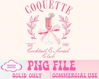 Coquette Png,Cocktail Club png,Social Club png,Coquette shirt design,Cherry png,Soft Girl Era png,Pink Bow,Aesthetic Png,Ribbon,Soft Girl