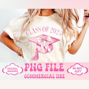 Coquette, Senior 2025 PNG, Pink Schleife PNG, Senior 2025 PNG, Klasse von 2025 PNG, Abschluss 2025 PNG, High School Shirt PNG, Universität PNG, Grad PNG