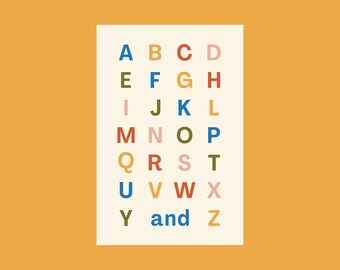 ABC's of Kindness Montessori Childrens Poster