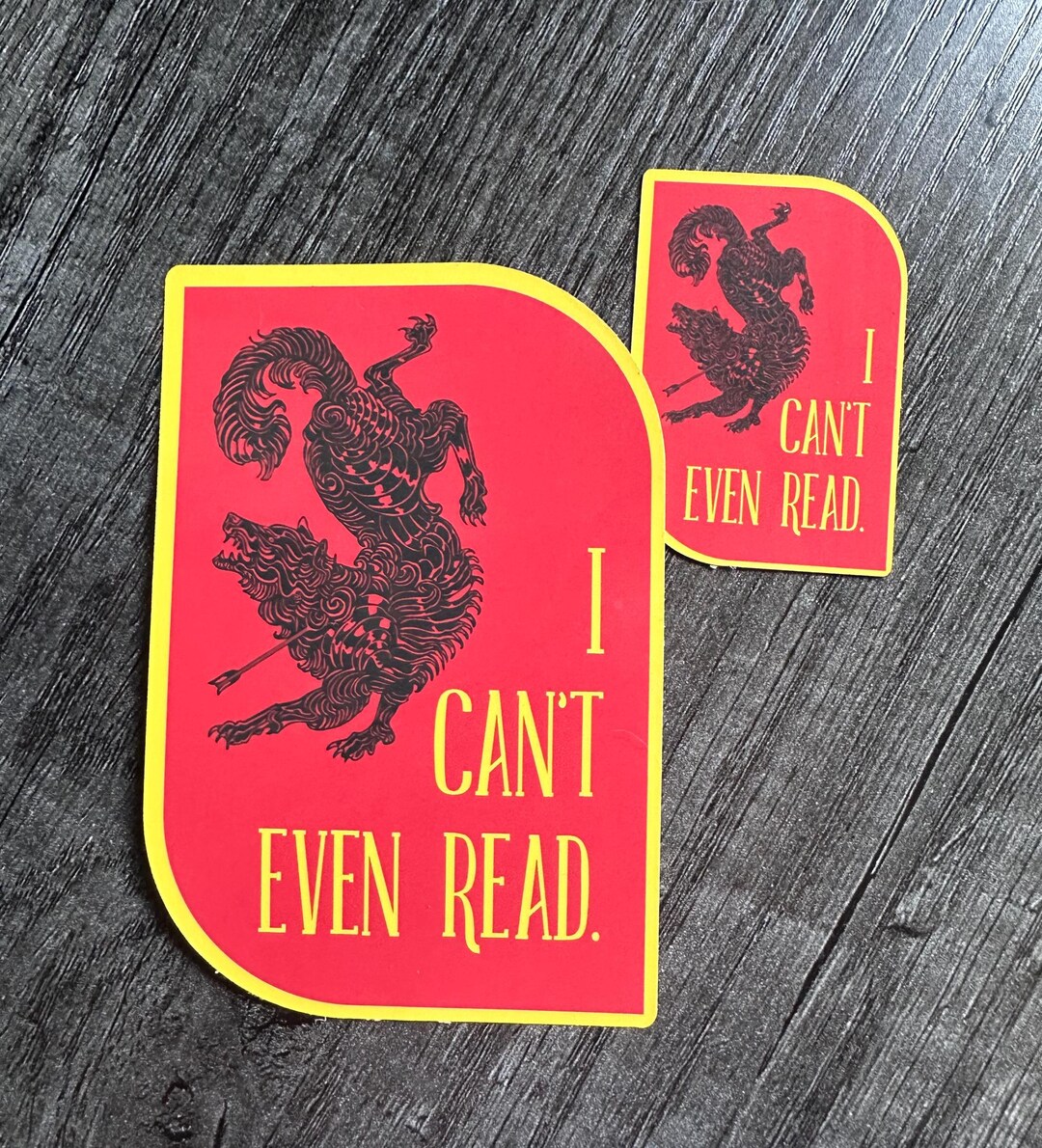 I Can't Even Read. || Sticker - Etsy
