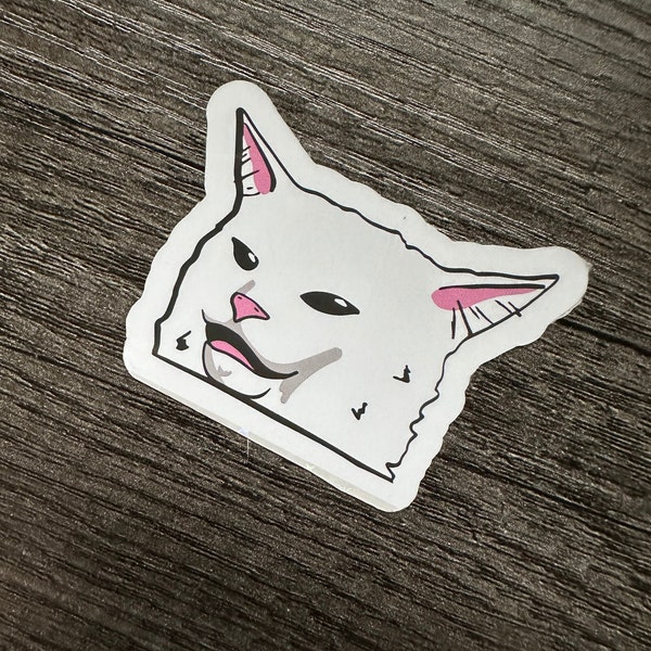 Meme cat Smudge || Sticker or Magnet
