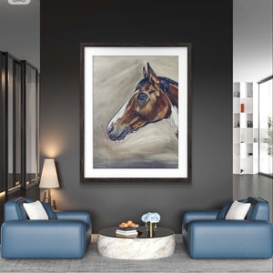 Custom Horse Oil Canvas Painting Portrait, Hand Painted Horse, personalised horse painting, Equine Gift, customised horse picture