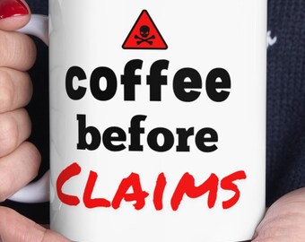 Kaffee vor Schaden Gutachter Versicherung 330 ml Kaffeebecher Versicherung Geschenk