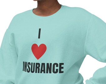 I love Women's Crewneck Sweatshirt für Makler