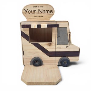 Personalized SQUIRREL Feeder Food Truck- Stripe