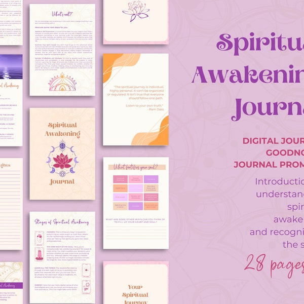 Spiritual Awakening Digital Journal Goodnotes Journal Prompts