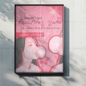 Olivia Rodrigo + póster de Drop Dead - archivos digitales