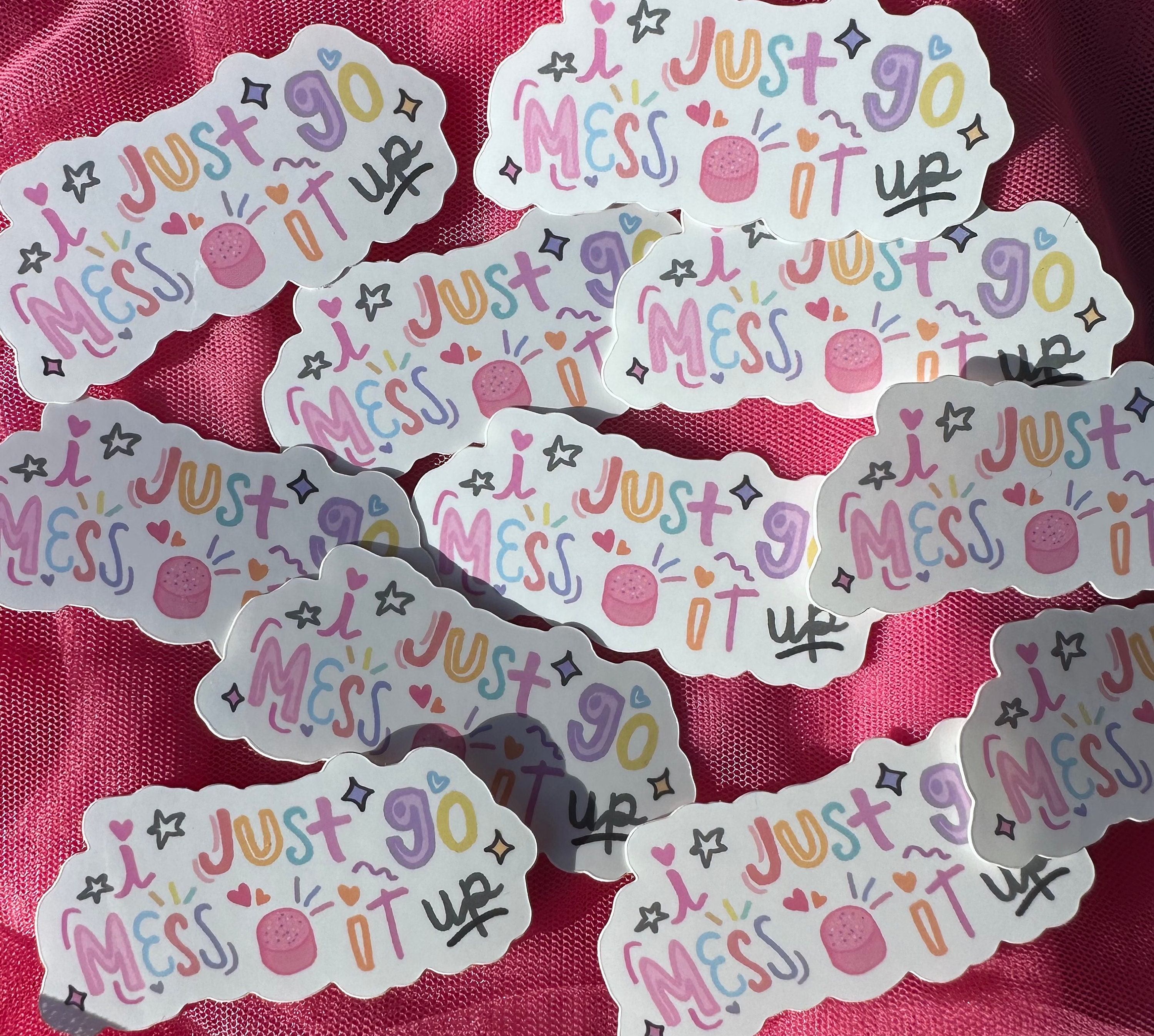 Mess It up Sticker - Etsy