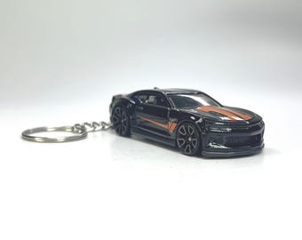 Handmade keychain made from a Hotwheels 2018 Camaro SS