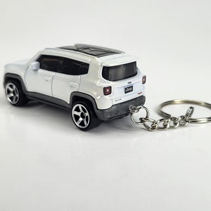 Jeep Renegade Black Leather Key Chain – Genuine Leather Strap With Key-Ring