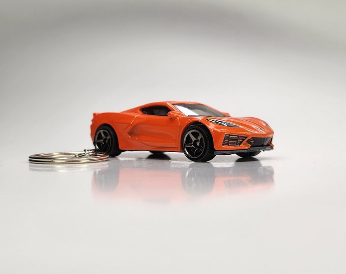 Car Keychain C8 Corvette - Etsy