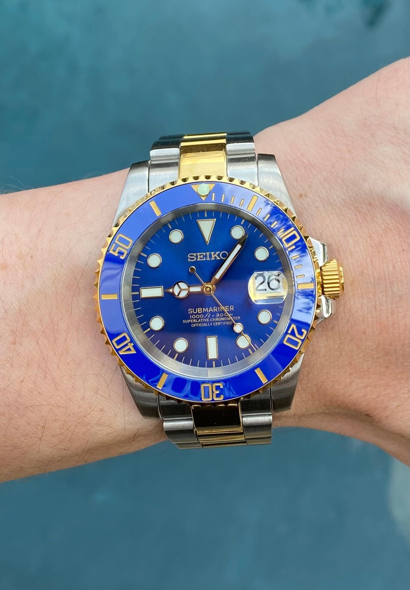 み*ん様 カスタム オマージュウォッチ MOD 4R35B SEIKO - SEIKO