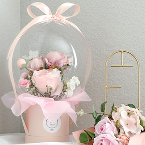 Pink Flower balloon Mothers Day Gift, Birthday, bridal shower, Anniversary, Graduation, Valentine’s Day- Personalized