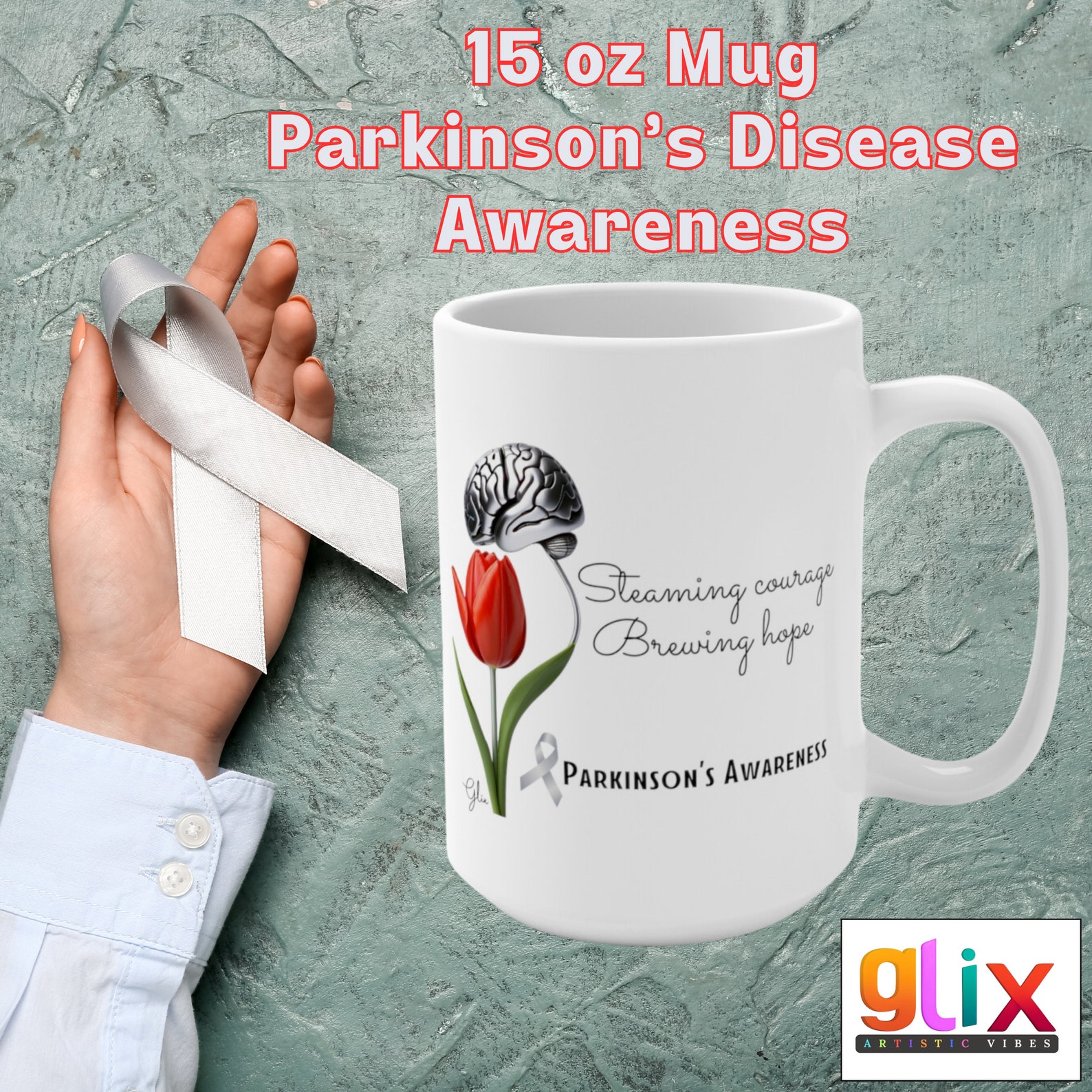 Parkinsons Mug, Parkinson's Disease, Parkinson's Gifts, Parkinson's Mug