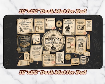 „Bureau of Everyday Dpadmentration“ Schreibtischmatte, lustige Dad Bürounterlage