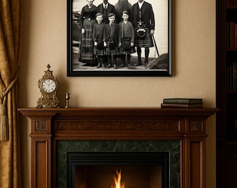 1800s Scottish Loch Ness Monster Funny Family Photo PDF PNG SVG Digital Art download graphic, Vintage Loch Ness, bathroom art, Nessie