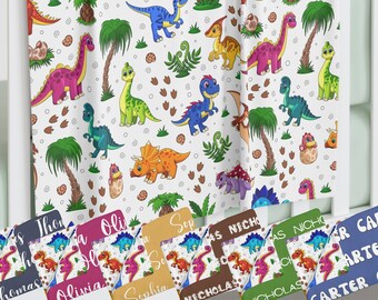 Personalized Name Blanket Dinosaur Minky Blanket Custom Name Velveteen Blanket Baby Two Sided Personalized Minky Name Blanket Toddler Custom