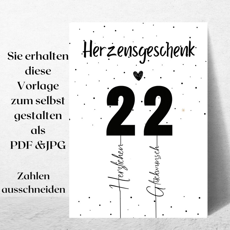 21ter Geburtstag Geldgeschenk zum selbst aufkleben Herzensgeschenk mit