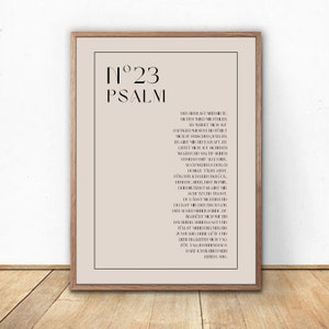 Psalm 23 Poster - Modern Bible Art for your home