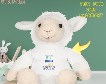 Kuscheltier personalisiert, Baby, Stofftier personalisiert, Geburt, Kuscheltier Hase, Taufe, Weihnachten Baby