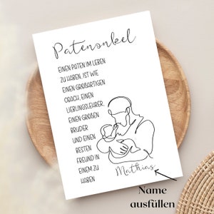 Presente Padrinho - Presente Personalizado - Presente de Última Hora | Projete o seu próprio | Download instantâneo