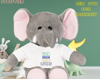 Kuscheltier personalisiert, Baby, Stofftier personalisiert, Geburt, Kuscheltier Hase, Taufe, Weihnachten Baby