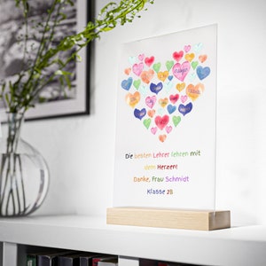 Personalized gift educator with heart | Gift teacher | Thank you | Gift idea | kindergarten | Farewell | Thanks
