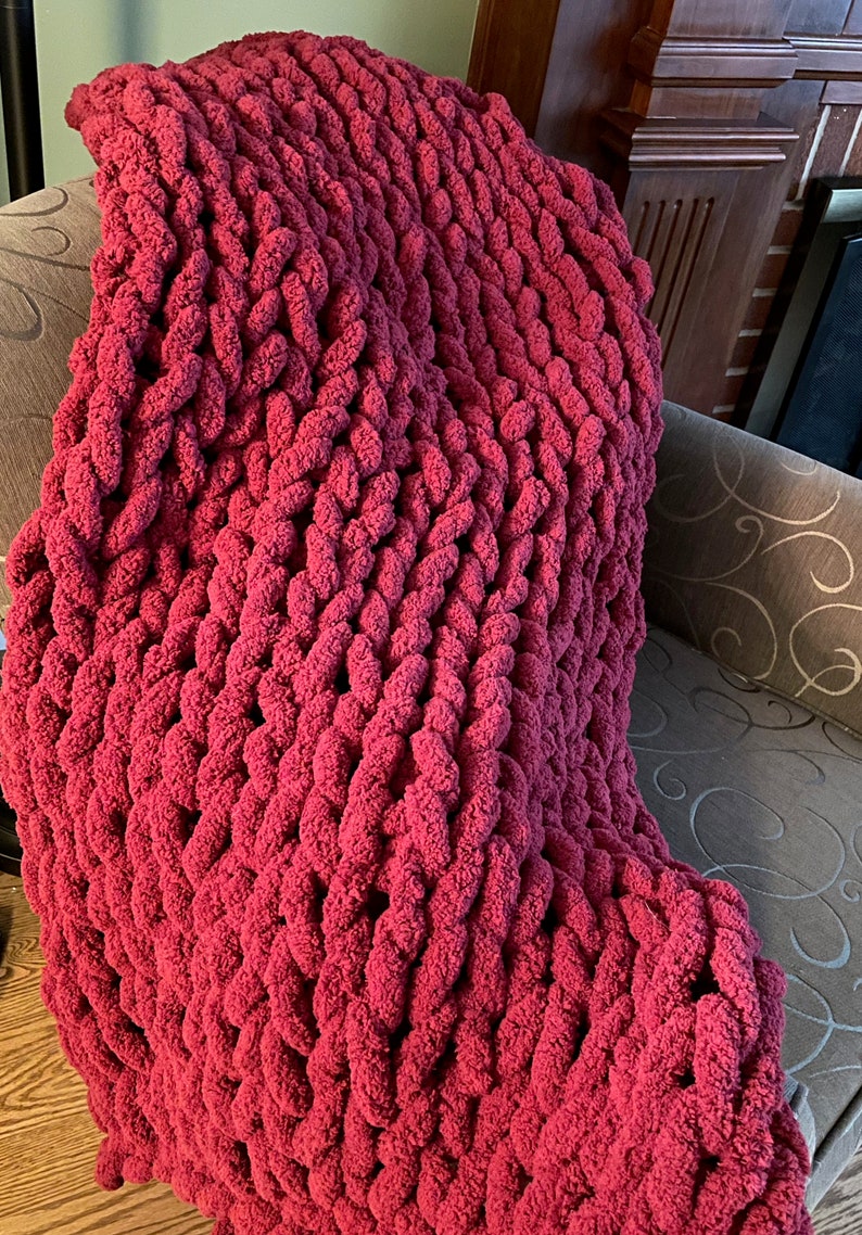 Chunky Blankets Made to Order Soft and Cozy Etsy