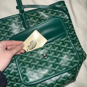 Goyard Tote Bag PM color Green & Pouch Wallet 2016