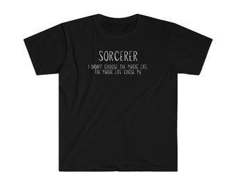 No elegí The Magic Life / Sorcerer / D&D / RPG Gamer Gift / Witty T-shirt / Character Class / Dungeons and Dragons / Kritical Kitty
