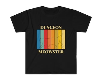 Dungeon Meowster Shirt / Kritical Kitty / Cat Lovers T-Shirt / D&D / Dungeons and Cats / RPG Gamers Shirt / Vintage Graphic T Shirt