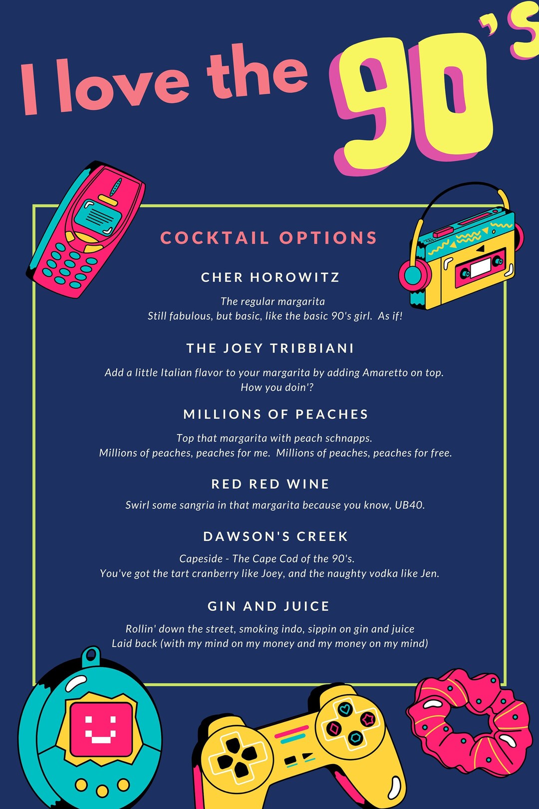 i-love-the-90-s-drink-menu-etsy