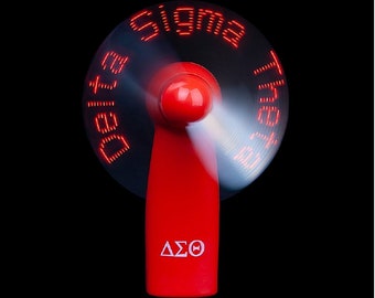 Delta sigma theta  Led Hand fan