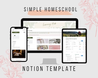 Homeschool Planner Notion Template: Digital Organizer & Tracker