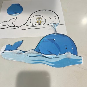 Bible Craft Jonah Printable for Kids; Sunday School Activities Preschool Homeschool Kindergarten ...