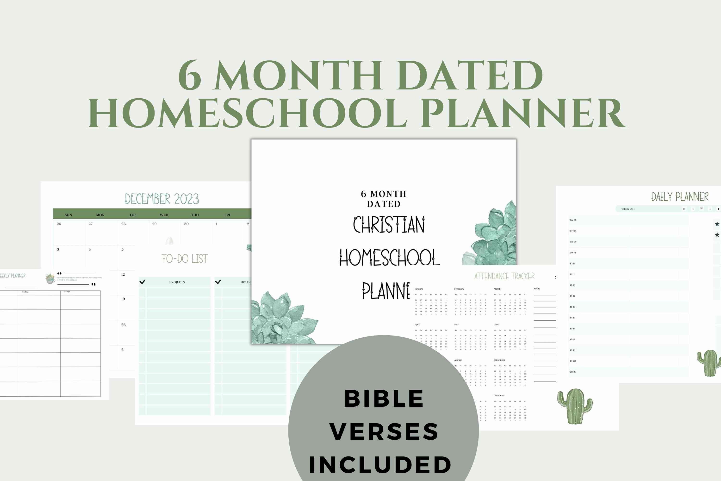 Faith Planner Homeschool Christian Printable Minimal Moms - Etsy