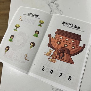 Preschool Bible Activity Booklet for Kids Printable Busy Book ...