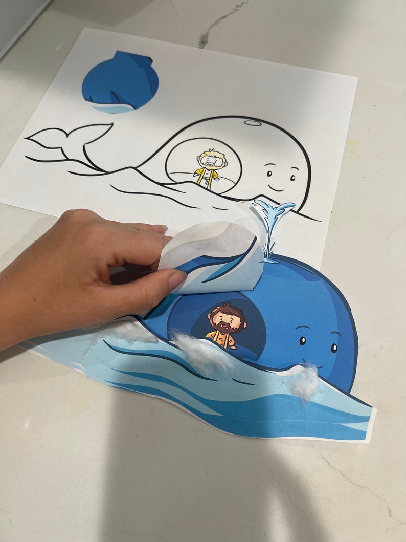 Bible Craft Jonah Printable for Kids; Sunday School Activities ...