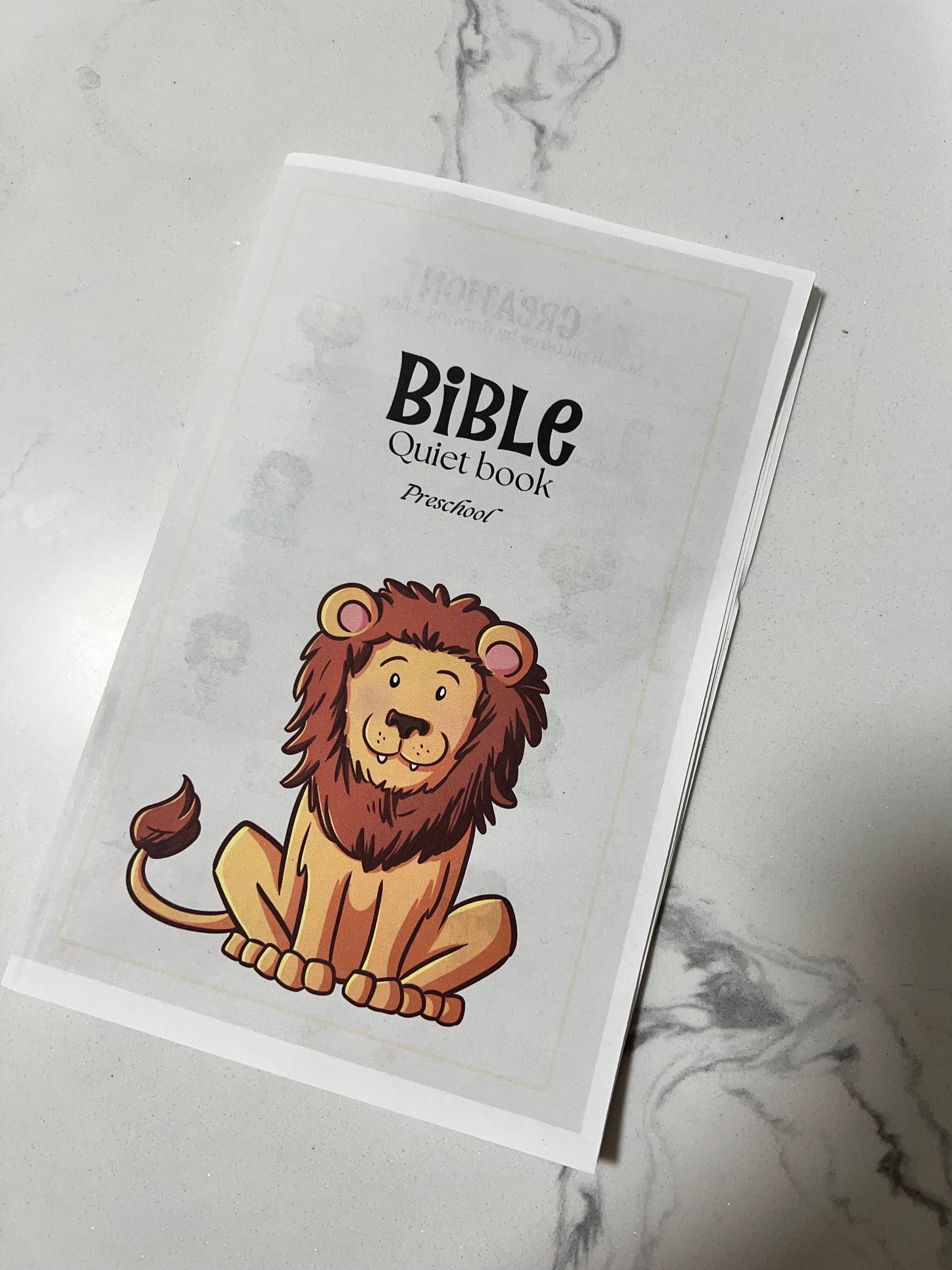 Preschool Bible Activity Booklet for Kids Printable Busy Book - Etsy