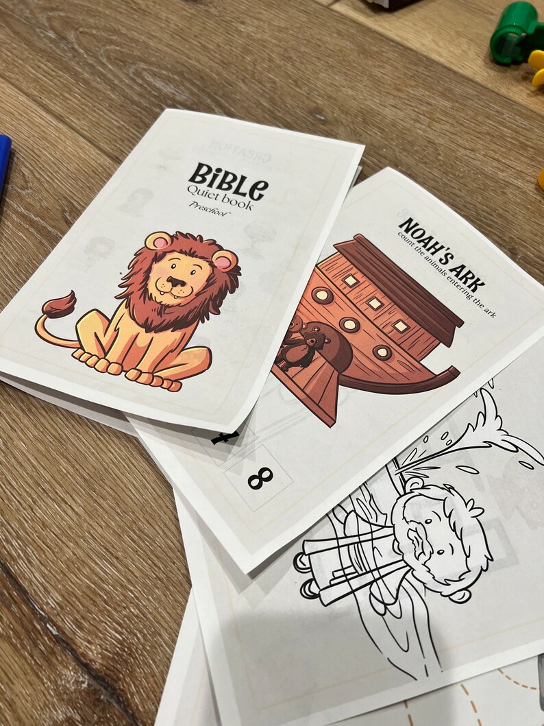 Preschool Bible Activity Booklet for Kids Printable Busy Book - Etsy