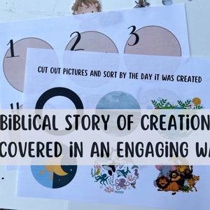 Creation Bible Craft Printable Sunday School Activities Preschool ...