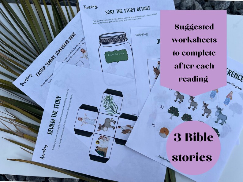 Easter Story Activity Pack for Kids Preschool Printable Unit Study ...