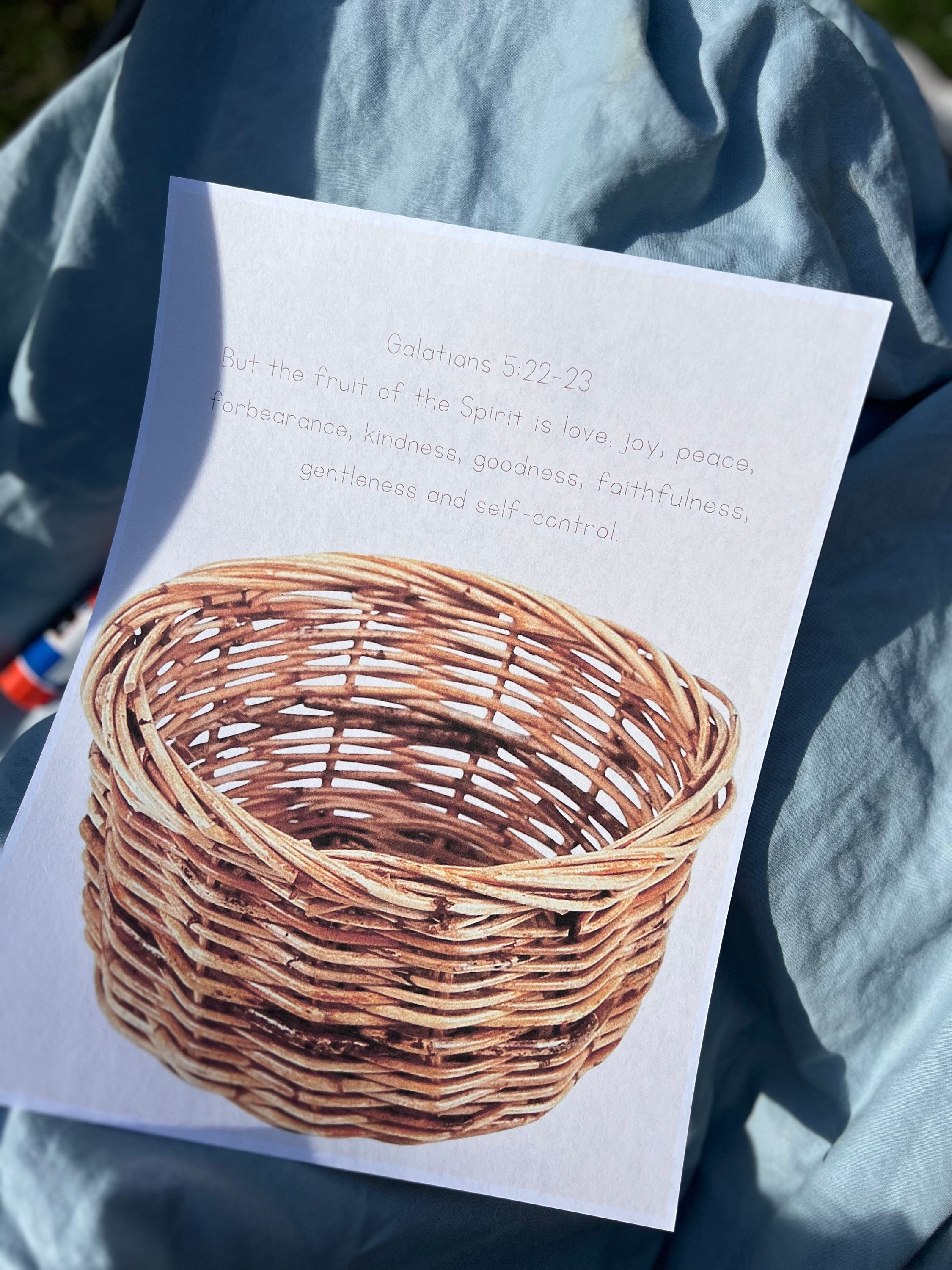 Fruit of the Spirit Craft Printable for Kids Sunday School Activities