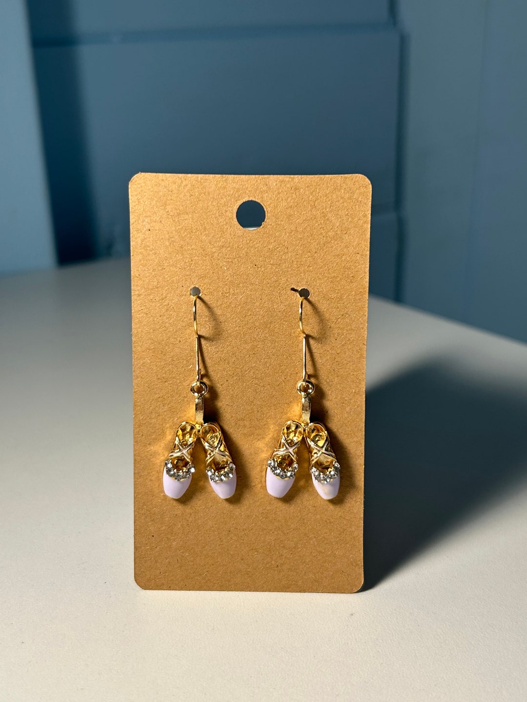 Ballet Slipper Earrings Etsy