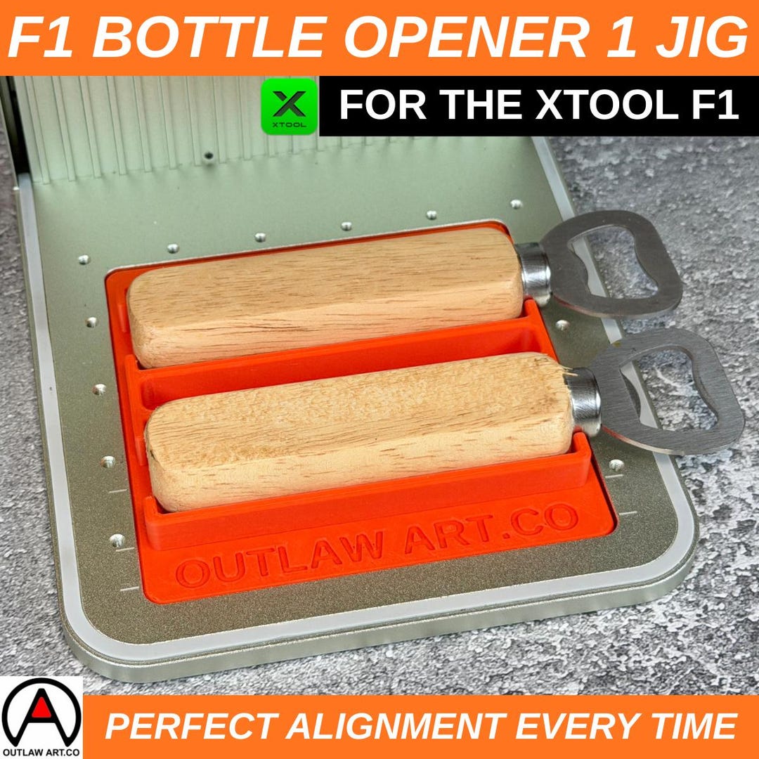 Xtool F1 Bottle Opener Laser Engraving Jig - Etsy