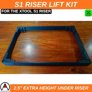 XTool S1 Riser Lift Kit – 2.5" Extra Height, 3D Printed 画像 6