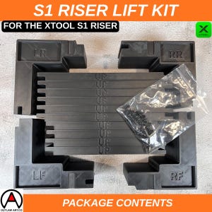 XTool S1 Riser Lift Kit – 2.5" Extra Height, 3D Printed 画像 7